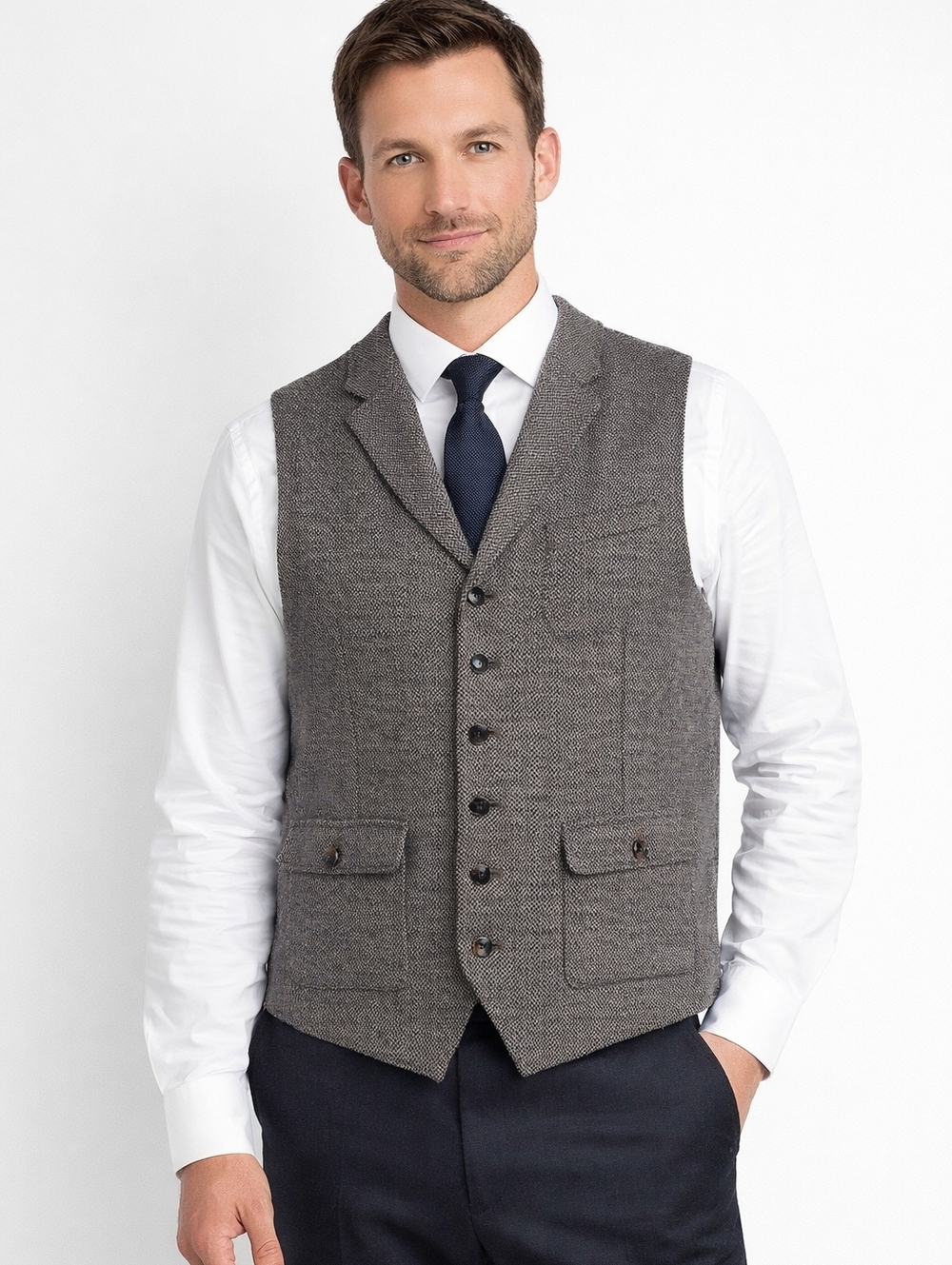 Joseph Abboud Men's Wool Blend Suit Vest Size L